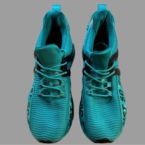 Just So So Blade Running Athletic Sneakers Teal and Black Men’s EU 44 US 10